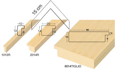 Kompletna serija kutnih uzoraka letvice 1013-2014-6014