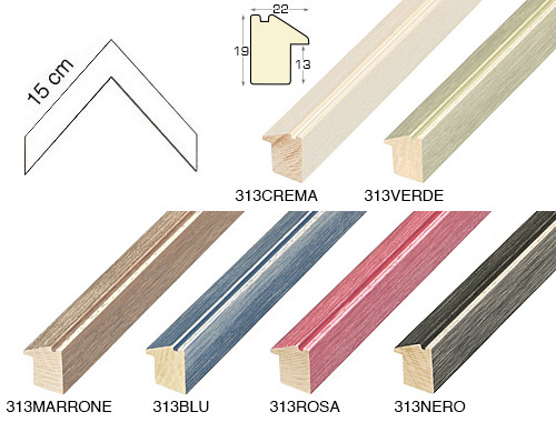 Kompletna serija kutnih uzoraka letvice 313 (6 kom)