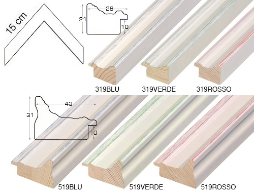 Kompletna serija kutnih uzoraka letvice 319-519 (6 kom)