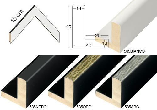 Kompletna serija kutnih uzoraka letvice 585 (4 kom)