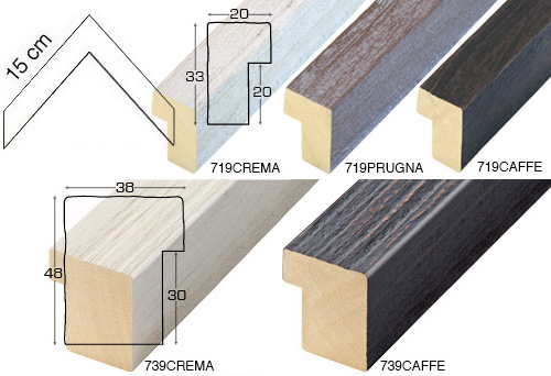 Kompletna serija kutnih uzoraka letvice 719-739 (5 uzoraka)