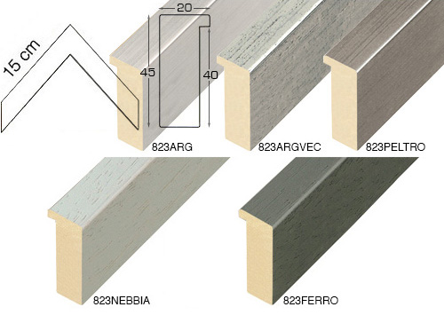 Kompletna serija kutnih uzoraka letvice 823 (5 kom)