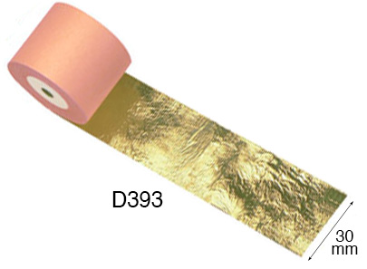 Listić imitacija zlato u kolutu mm 30x50 m