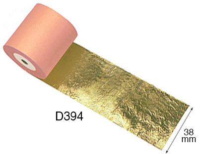 Listić imitacija zlato u kolutu mm 38x50 m