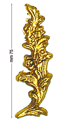Ukrasi od fleksibilne plastike zlatni - 75 mm