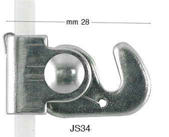 Kuka samoblokirna za okomitu šipku 4x4 mm - max 40 kg