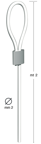 Perlon konop - promjer 2 mm sa petljom - 2 m