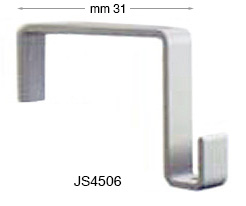 Kuka za pokretne pregrade bijela - 31 mm - pak.10 kom