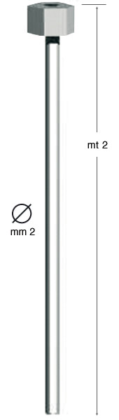 Perlon konop - promjer 2 mm sa šesterokut.maticom - 2 m