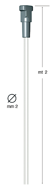 Perlon konop - promjer 2 mm sa Twister kukom - 2 m