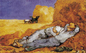 Poster: Van Gogh: Il riposo - 70x50 cm