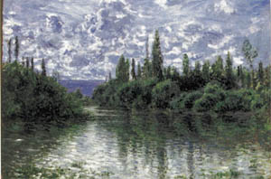 Poster na okviru: Monet: Bras de la Seine - 120x90 cm