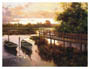 Poster: Caballero: Pier At Sunrise - 66x51 cm