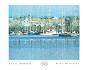 Poster: Bourrié: Port de Plaisance - 89x69 cm
