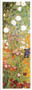 Poster: Klimt: Giardino fiorito - 35x100 cm