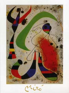 Poster: Mirò: La nuit - 40x50 cm