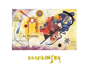 Poster: Kandinsky: Giallo - rosso - blu - 50x40 cm