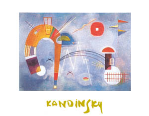 Poster: Kandinsky: Rond et pointu - 50x40 cm
