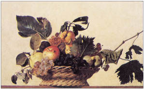 Poster: Caravaggio: Frutta - 50x40 cm