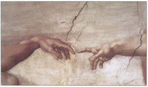 Poster: Michelangelo: Creazione-Dettaglio - 80x56 cm