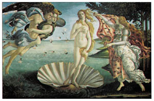 Poster: Botticelli: Nascita di Venere - 50x35 cm
