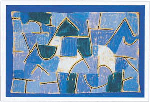 Poster: Klee: Blaue Nacht - 80x60 cm