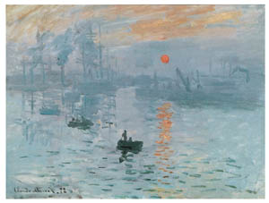 Poster: Monet: Levar del Sole - 80x60 cm