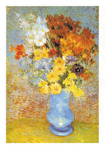 Poster: Van Gogh: Vaso con margherite e anemoni 35x100