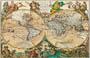 Poster na platnu: Jaillot: Mappamondo - 120x89 cm