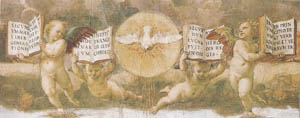 Poster: Raffaello: Disputa dell'Eucarestia - 100x50 cm