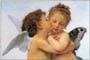 Poster: Bouguereau: First kiss - 80x60 cm