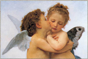 Poster: Bouguereau: First Kiss - 50x40 cm