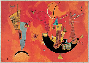 Poster: Kandinsky: Mit und Gegen - 80x60 cm