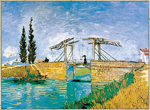 Poster: Van Gogh: Il ponte - 30x24 cm