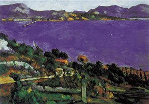 Poster sa podokvirom: Cezanne: L'Estaque - 120x90 cm