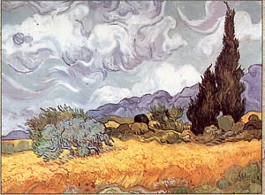 Poster na okviru: Van Gogh: Campo di grano - 120x90 cm