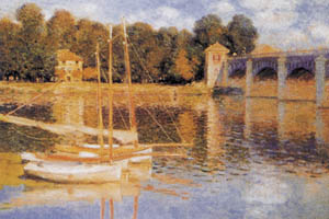 Poster na okviru: Monet: Ponte di Argenteuil - 120x90 cm