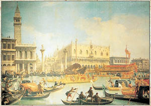 Poster na okviru: Canaletto: Il Bucintoro - 128x88