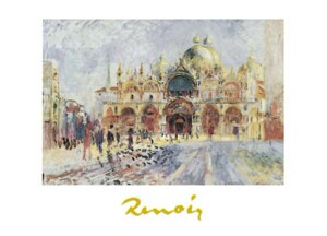 Poster: Renoir: Piazza San Marco - 70x50 cm