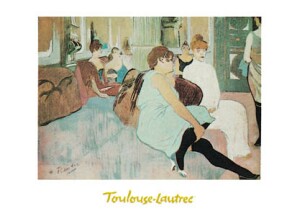 Poster: Toulouse-Lautrec: Rue des Moulines - 30x24 cm