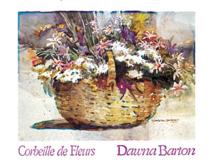 Poster: Barton: Corbeille de Fleurs - 79x61 cm