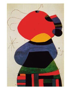 Poster: Mirò: Femme - 40x50 cm