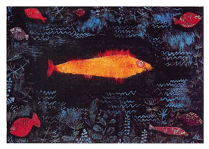 Poster: Klee: The Golden Fish - 80x60 cm