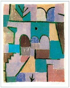 Poster: Klee: Garten im Orient - 40x50 cm