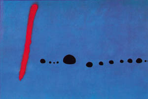 Poster: Mirò: Blu - 50x40 cm