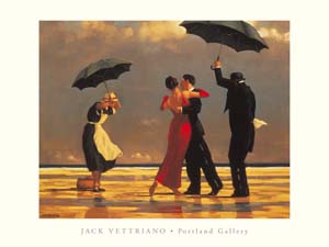 Poster: Vettriano: The Singing Butler - 80x60 cm