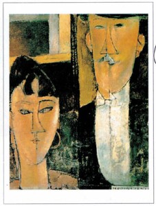 Poster: Modigliani: Gli sposi - 24x30 cm