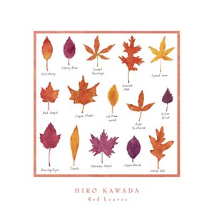 Poster: Kawada: Red Leaves - 40x40 cm