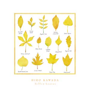 Poster: Kawada: Yellow Leaves - 40x40 cm