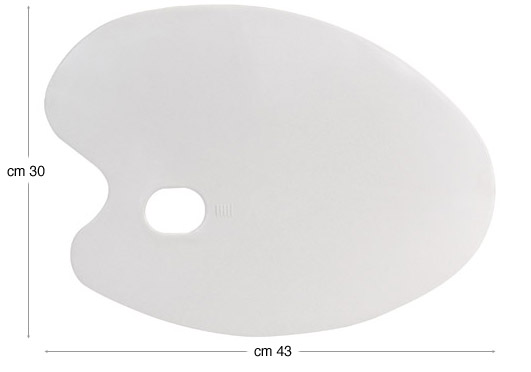Slikarske palete plastične ovalne - 30x43 cm
